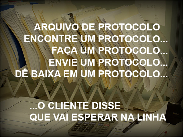 Arquivo de protocolos de papel